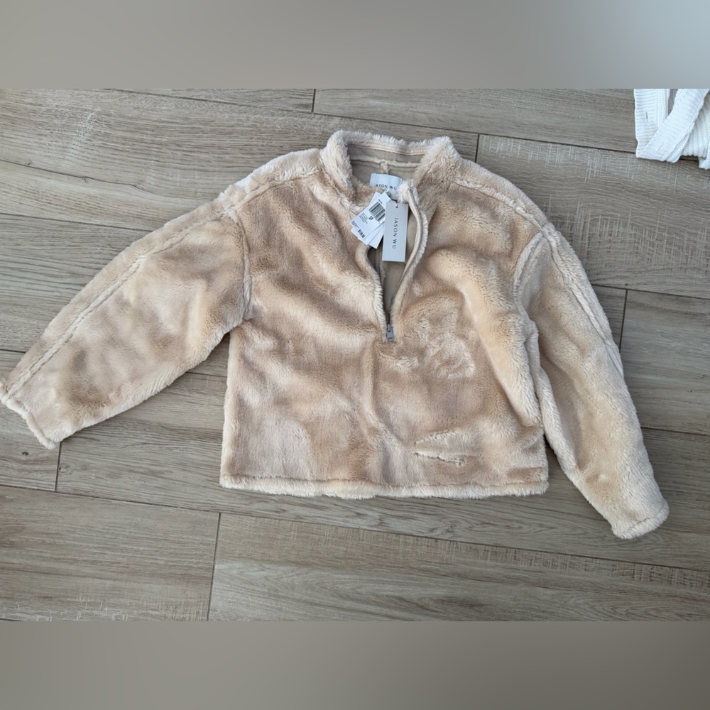 Jason Wu Cream Faux Fur Jacket